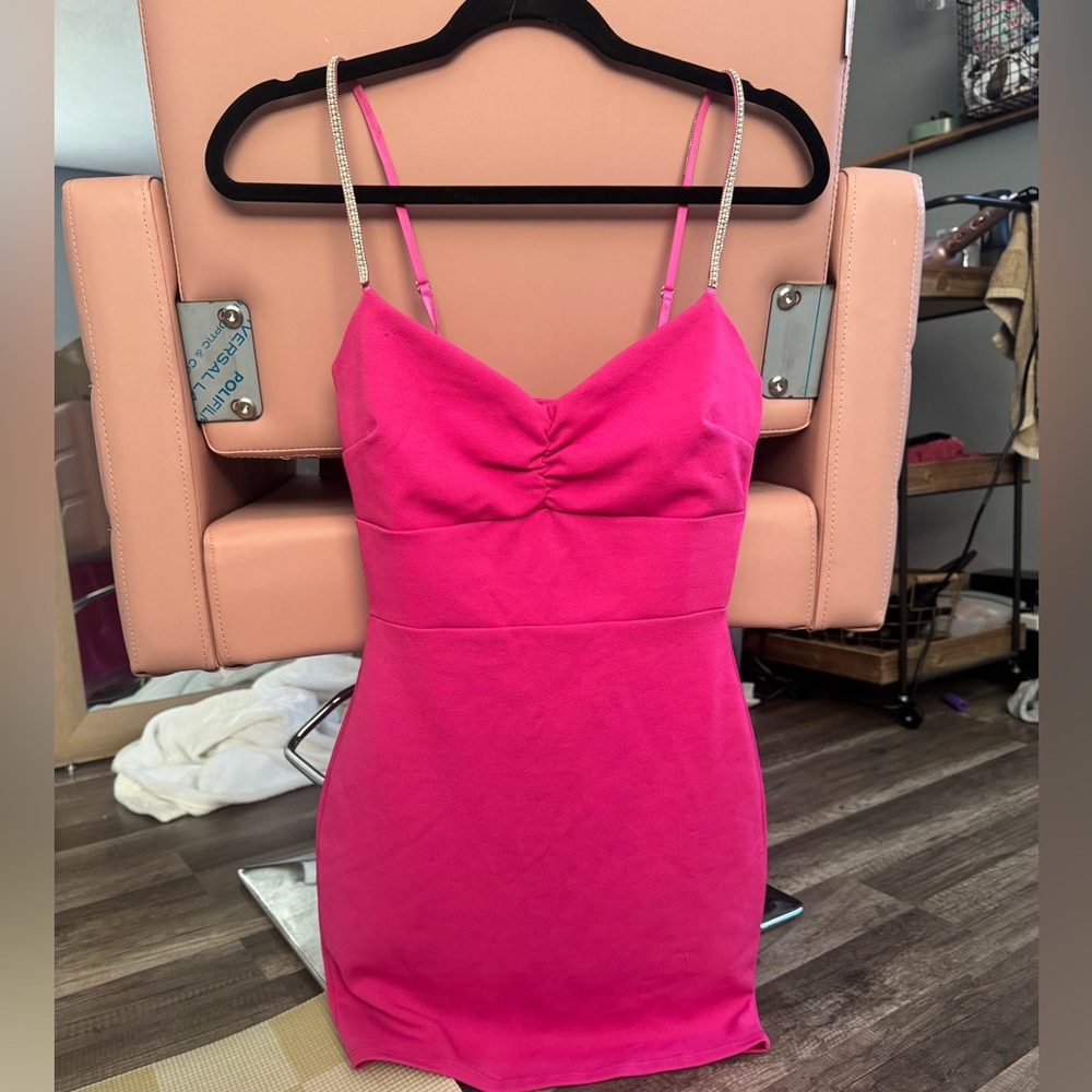 Windsor Hot Pink Mini Dress